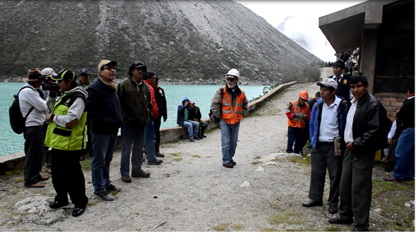 Iniciaron trabajos de regulación de caudal de la laguna Parón
