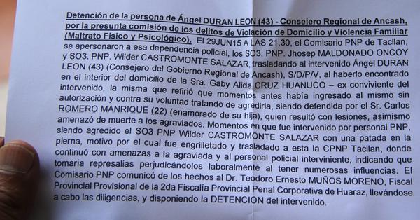 Ángel Durán será denunciado por violación de domicilio y por resistencia  a la autoridad
