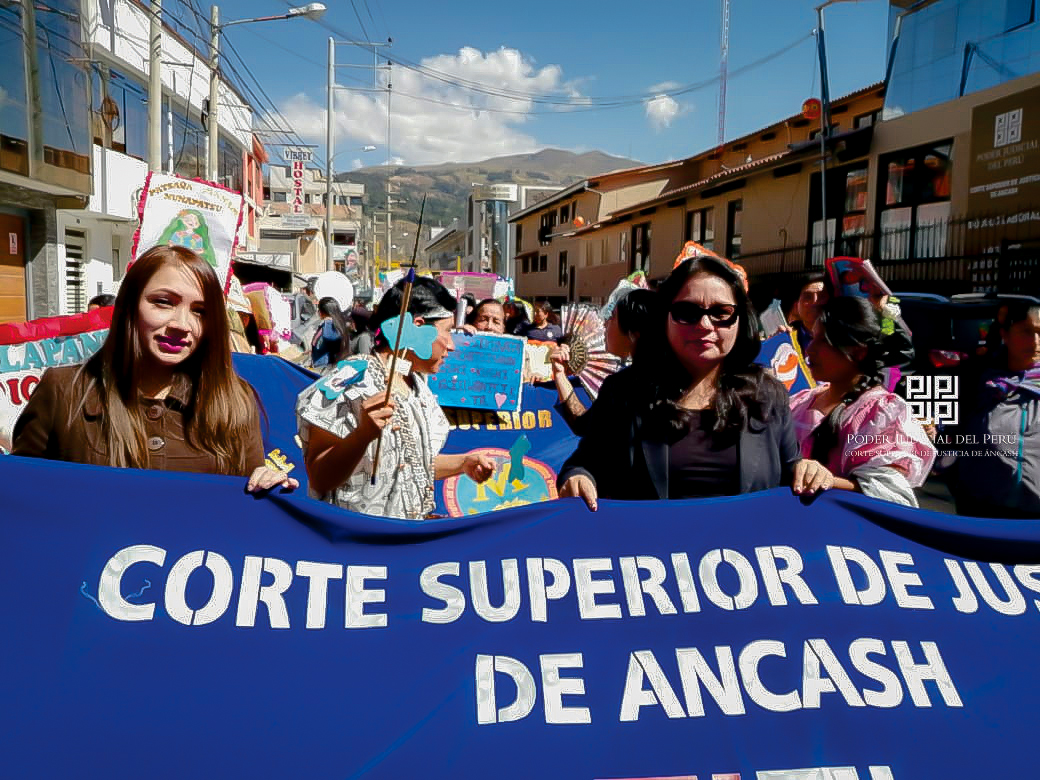 Huaraz: CSJAN participó en pasacalle por semana de la diversidad cultural y lingüística  