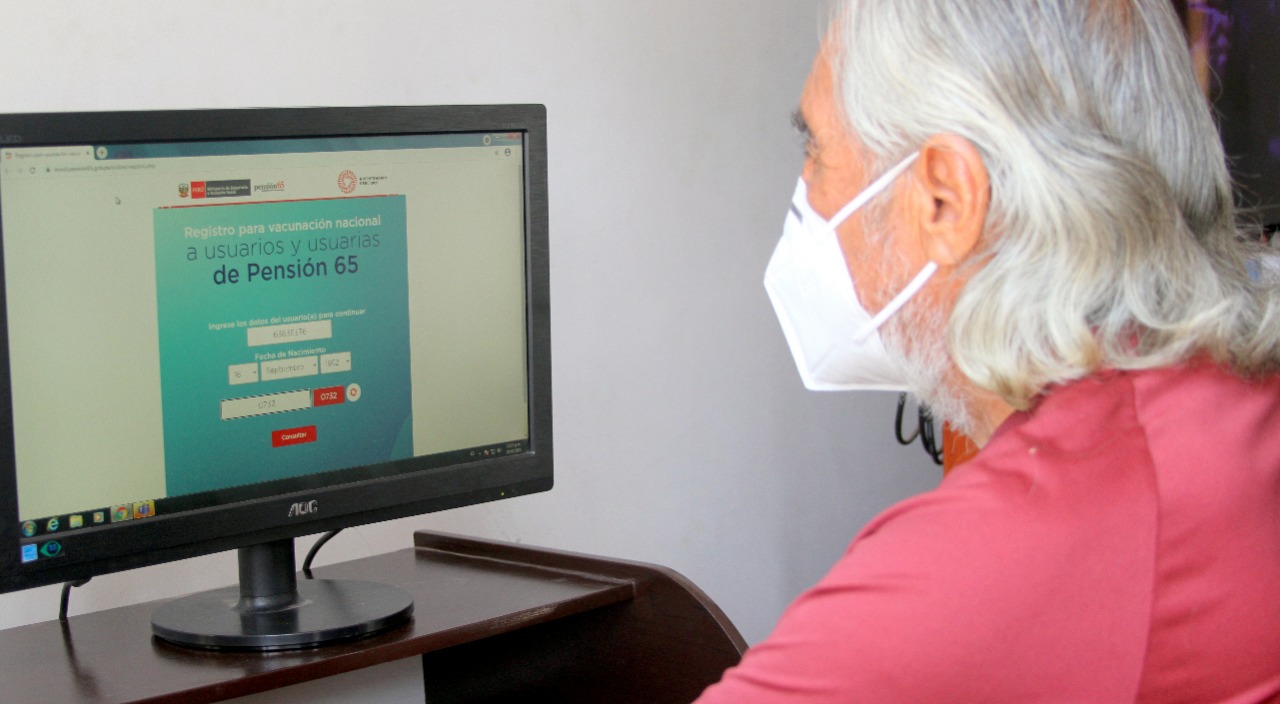  Pensión 65 lanza sitio web para actualizar datos de usuarios que serán vacunados contra el covid-19