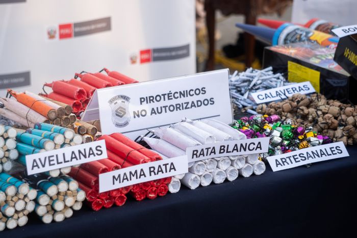 Sucamec invoca a la ciudadanía a no adquirir pirotécnicos ilegales
