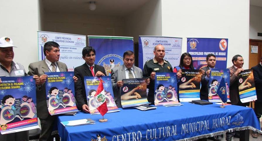 Autoridades de Huaraz lanzan plan “Navidad Segura 2016”