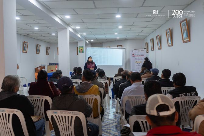 Áncash: capacitan a jueces de paz de tres provincias del Callejón de Huaylas