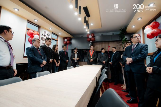 Presidente de la Corte de Justicia de Áncash inauguró comedor institucional de la CSJAN