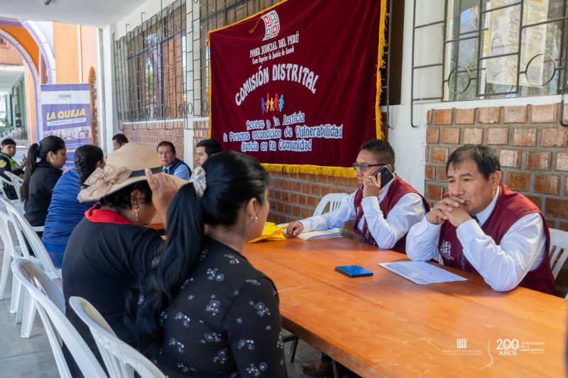 Huaraz: Comisión de Justicia en tu Comunidad de la CSJAN realizó itinerancia en Ranrahirca