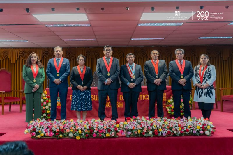 Huaraz: juez supremo Manuel Luján Túpez recibió reconocimiento de la CSJAN