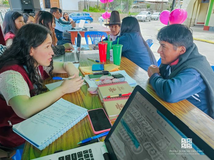 Comisión de Justicia en tu Comunidad de la Corte de Áncash realizó itinerancia en Shilla