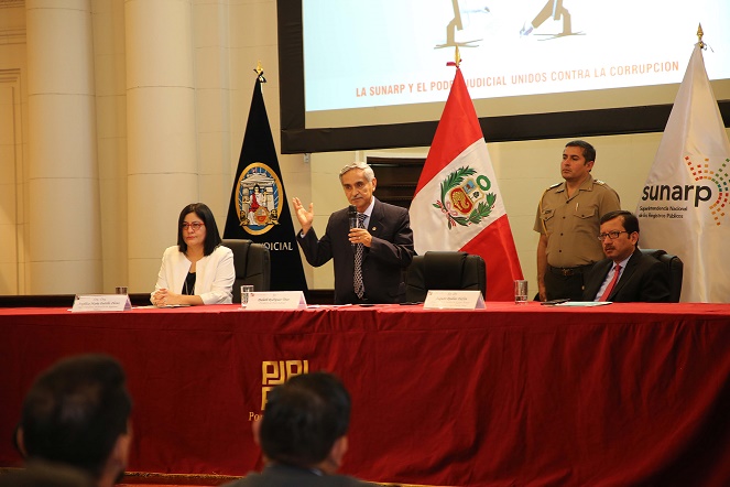 Poder Judicial y Sunarp aceleran inscripción de medidas de incautación en caso de delitos de crimen organizado