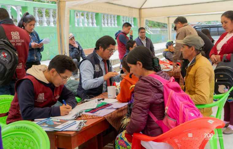 Huaraz: CSJAN desarrolló itinerancia en el distrito de Pinra