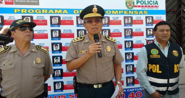 Son 31 requisitoriados de Áncash en lista de los más buscados del país