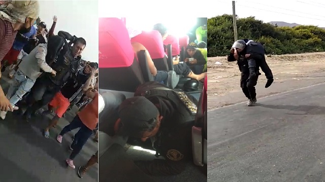 Policías chimbotanos resultaron heridos en protestas en la Panamericana Norte, en Virú