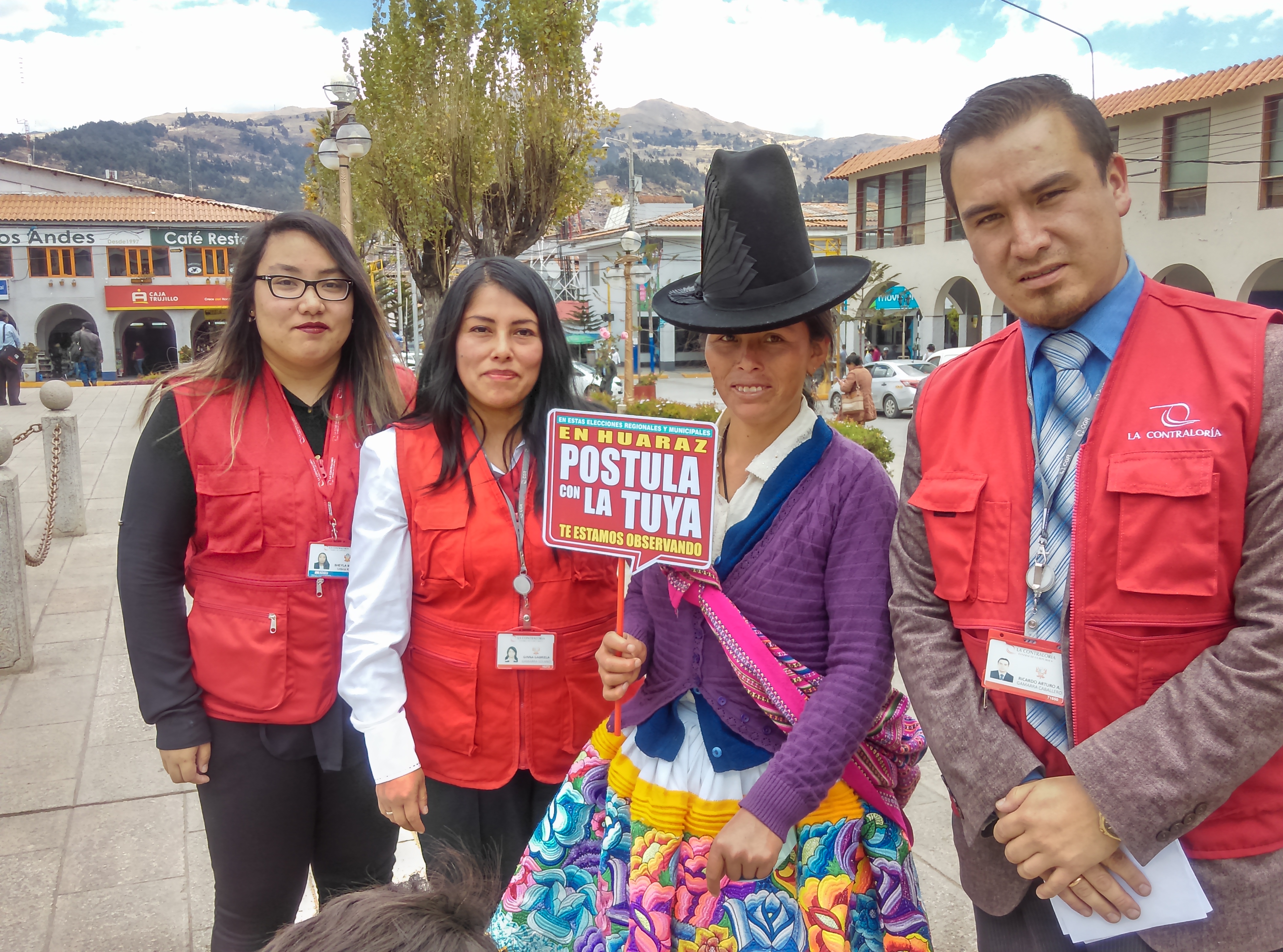 Contraloría realiza campaña “Postula con la Tuya” en Huaraz