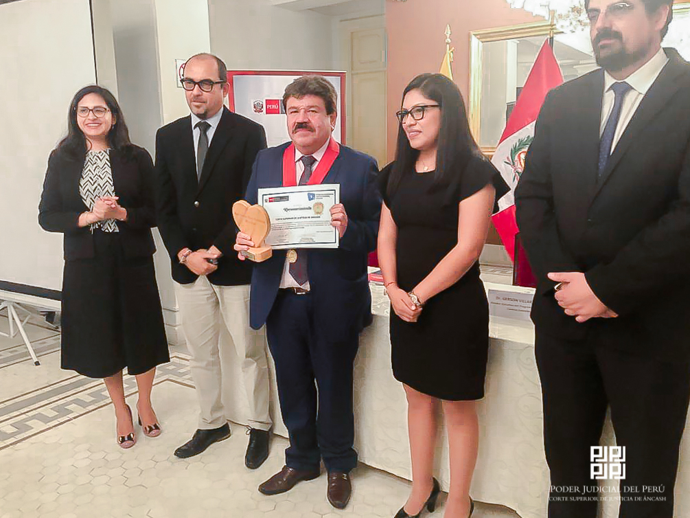 Corte de Áncash recibe reconocimiento por labor de reinserción social de adolescentes infractores