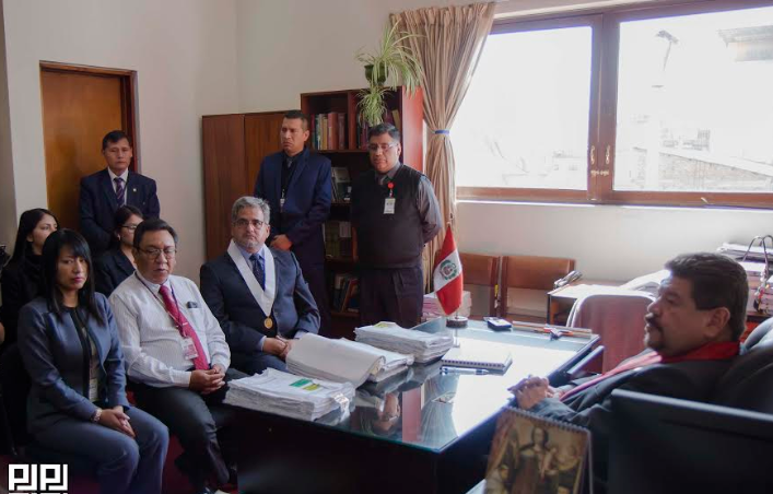 Presidente de la Corte de Áncash visitó los Juzgados Civiles de Huaraz
