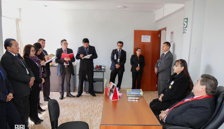 Presidente de la Corte de Áncash realiza visitas administrativas a juzgados de Huaraz