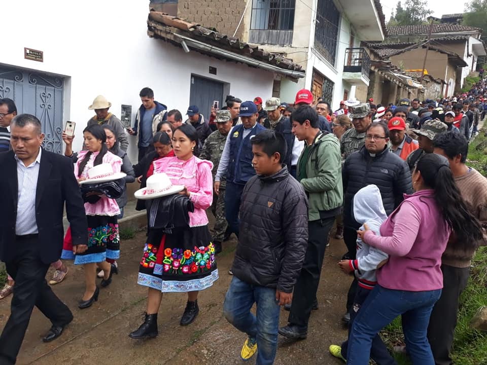 Presidente Vizcarra recorre zonas afectadas por lluvias y derrumbes en Pomabamba y Sihuas, en Áncash