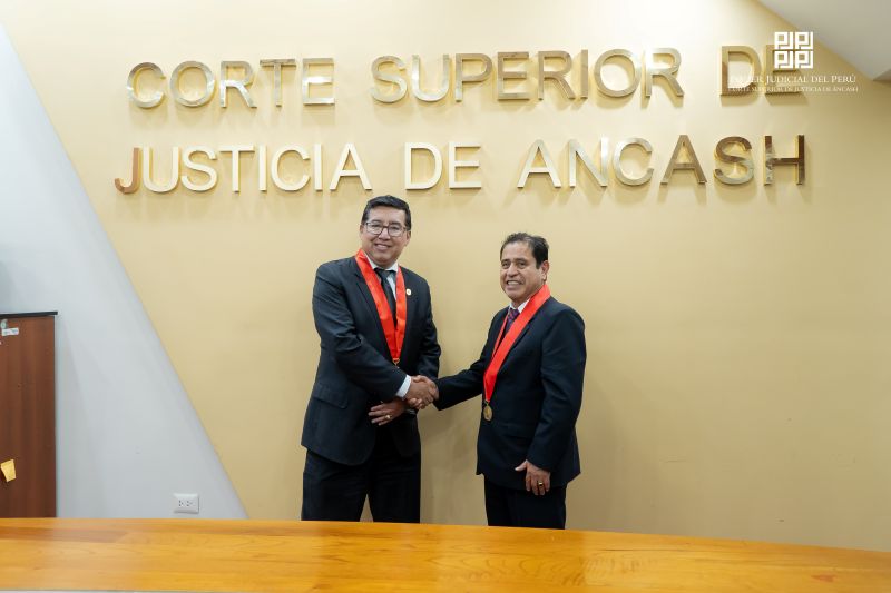 Presidentes de las cortes de Áncash y del Santa fortalecen lazos de cooperación
