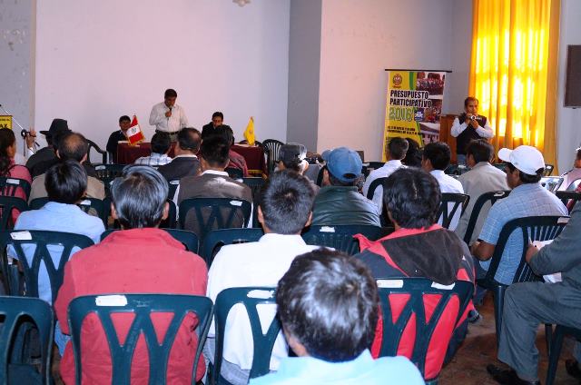 Inician actividades del Presupuesto Participativo 2016 en Carhuaz