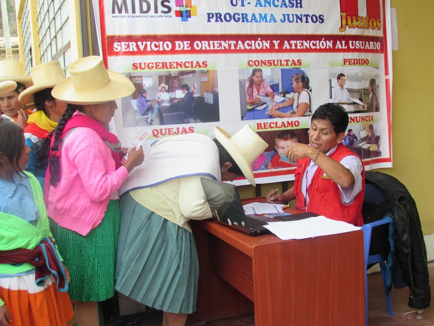 Programa Juntos en Áncash pone en marcha Plataformas de Atención Itinerante