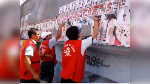 Grupos políticos  llenan de propaganda electoral principales avenidas y calles de la ciudad 