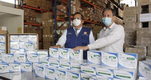Llegan 21 mil pruebas rápidas de descarte de covid-19 para Áncash