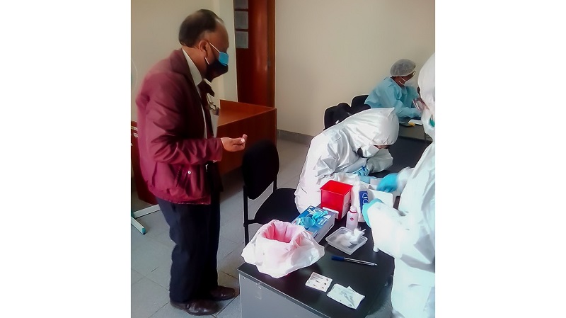 Servidores de Juzgados de la CSJAN pasan pruebas serológicas