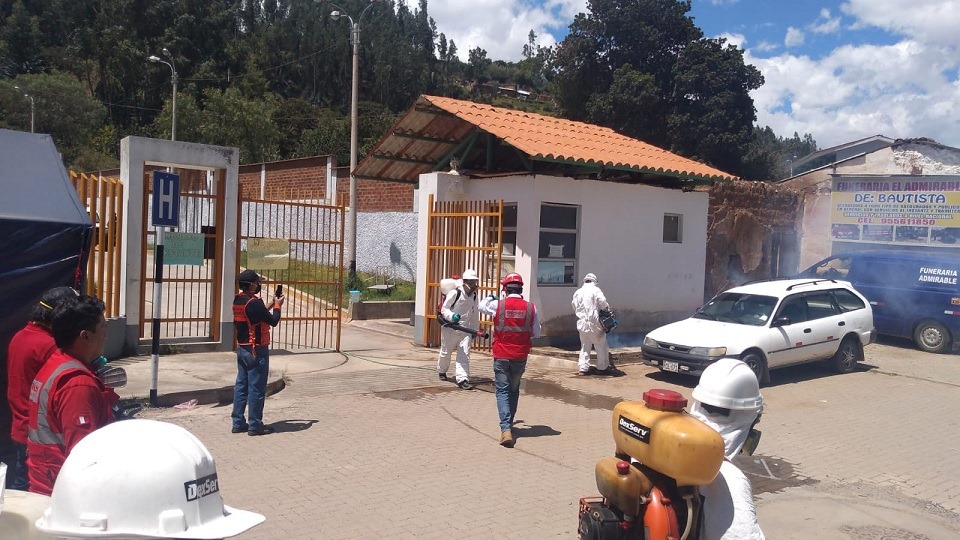 Áncash: realizan desinfección de hospitales y centros de salud del Callejón de Huaylas y de Conchucos