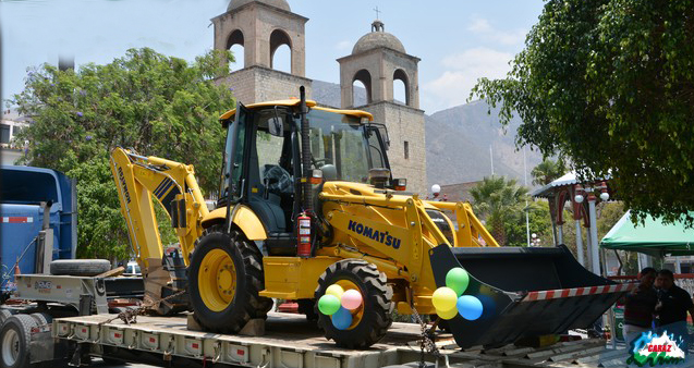 Huaylas: municipio provincial recibió primera maquinaria pesada