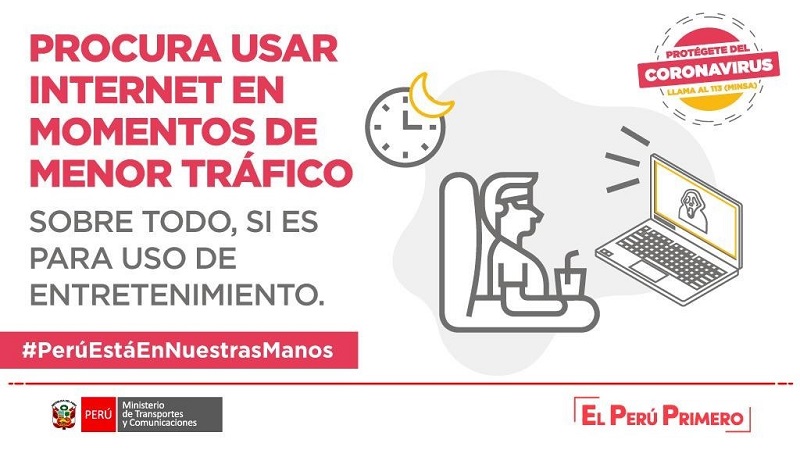 Recomendaciones para el uso responsable del servicio de internet durante la Emergencia Nacional