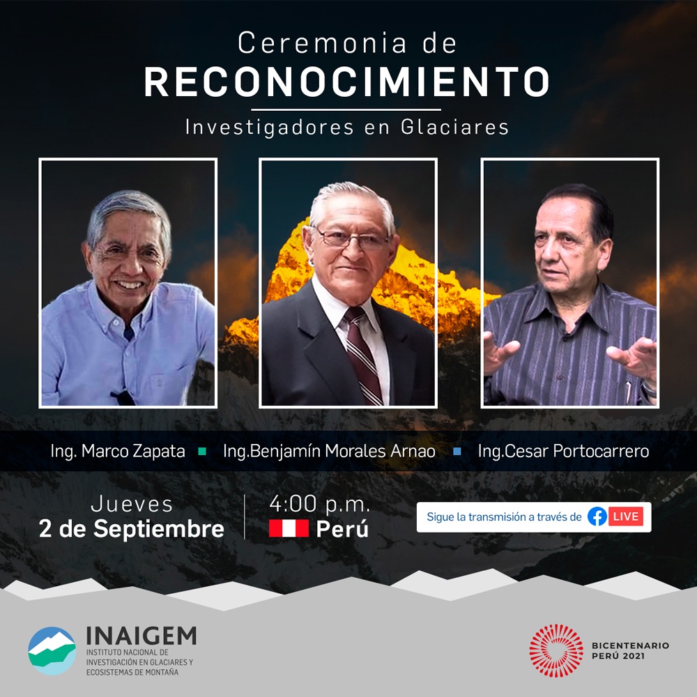 Reconocen a investigadores ancashinos por su aporte al estudio de  glaciares y montañas del Perú 