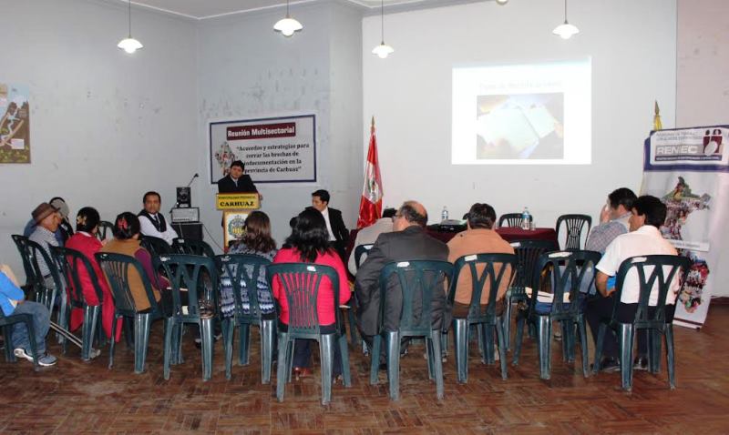 Reniec Ancash promueve programa para reducir indocumentación en Carhuaz