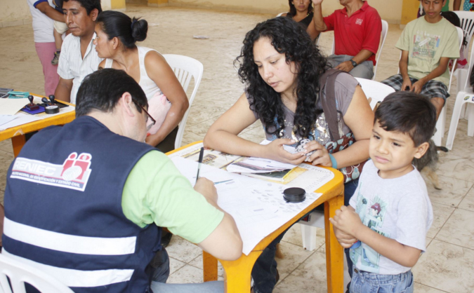 Huari; Reniec instaló un punto de atención en municipio de San Marcos