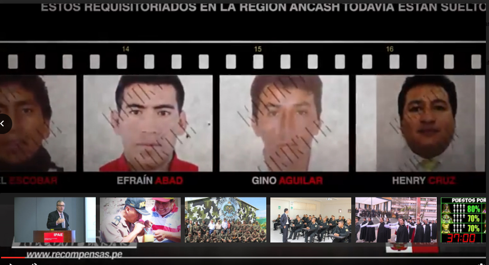 Áncash: son 106 requisitoriados del programa de recompensas en la región (video)
