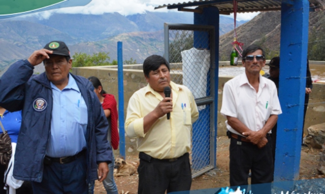 Caraz: inauguran reservorio de riego en el caserío de Pavas