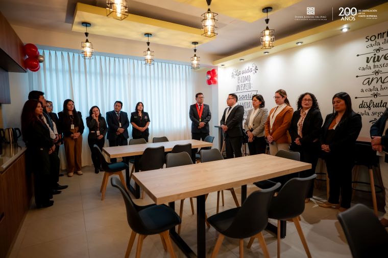 Presidente de Corte de Justicia de Áncash inauguró comedor institucional del módulo de sanción penal