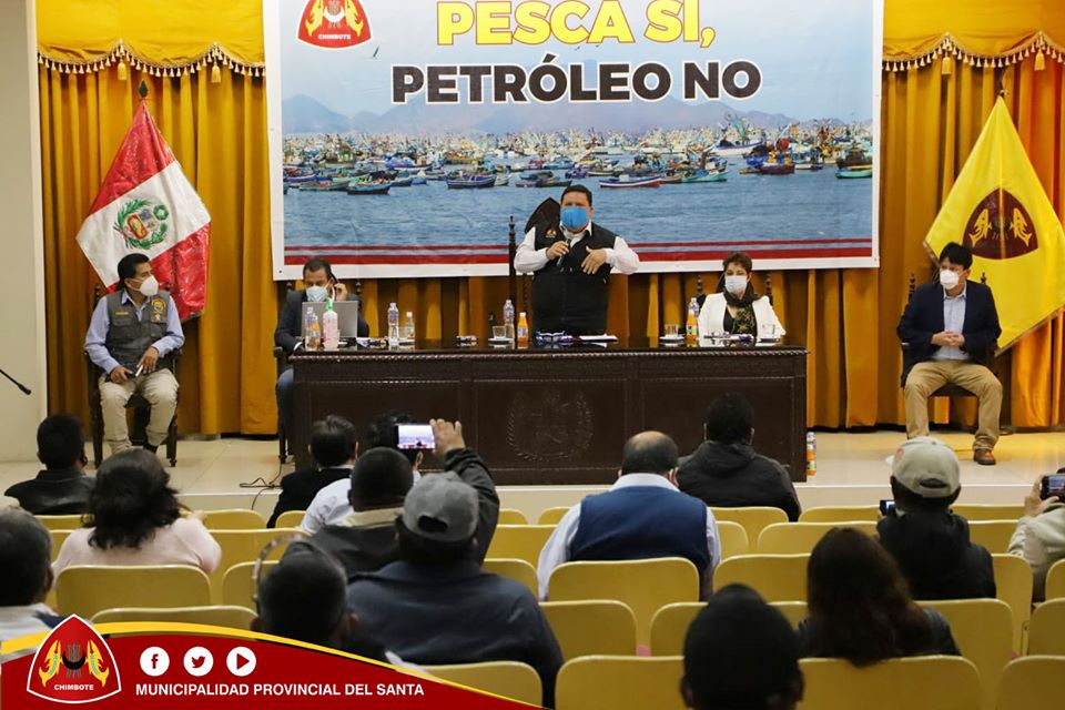 Chimbote: autoridades expresan rechazo a exploración y explotación de petróleo en el mar de Áncash