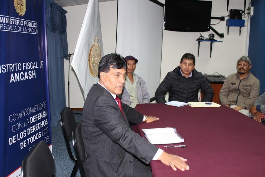Huaraz: Fiscalía y dirigentes de Federación Agraria de Áncash sostienen reunión