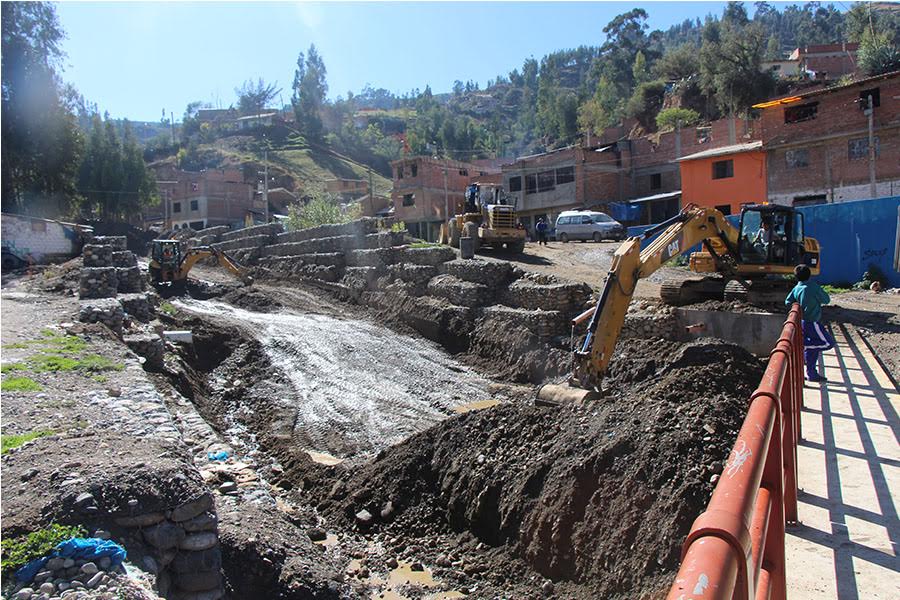 Huaraz: realizan importante avance en trabajos de prevención en cauce de río Seco