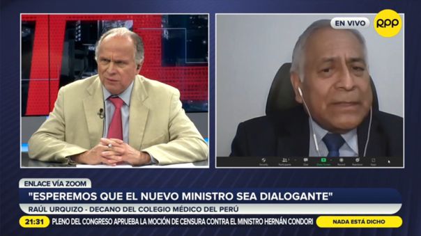 Decano del CMP: “Esperamos que el próximo ministro de Salud sea honesto, dialogante y trabajador”