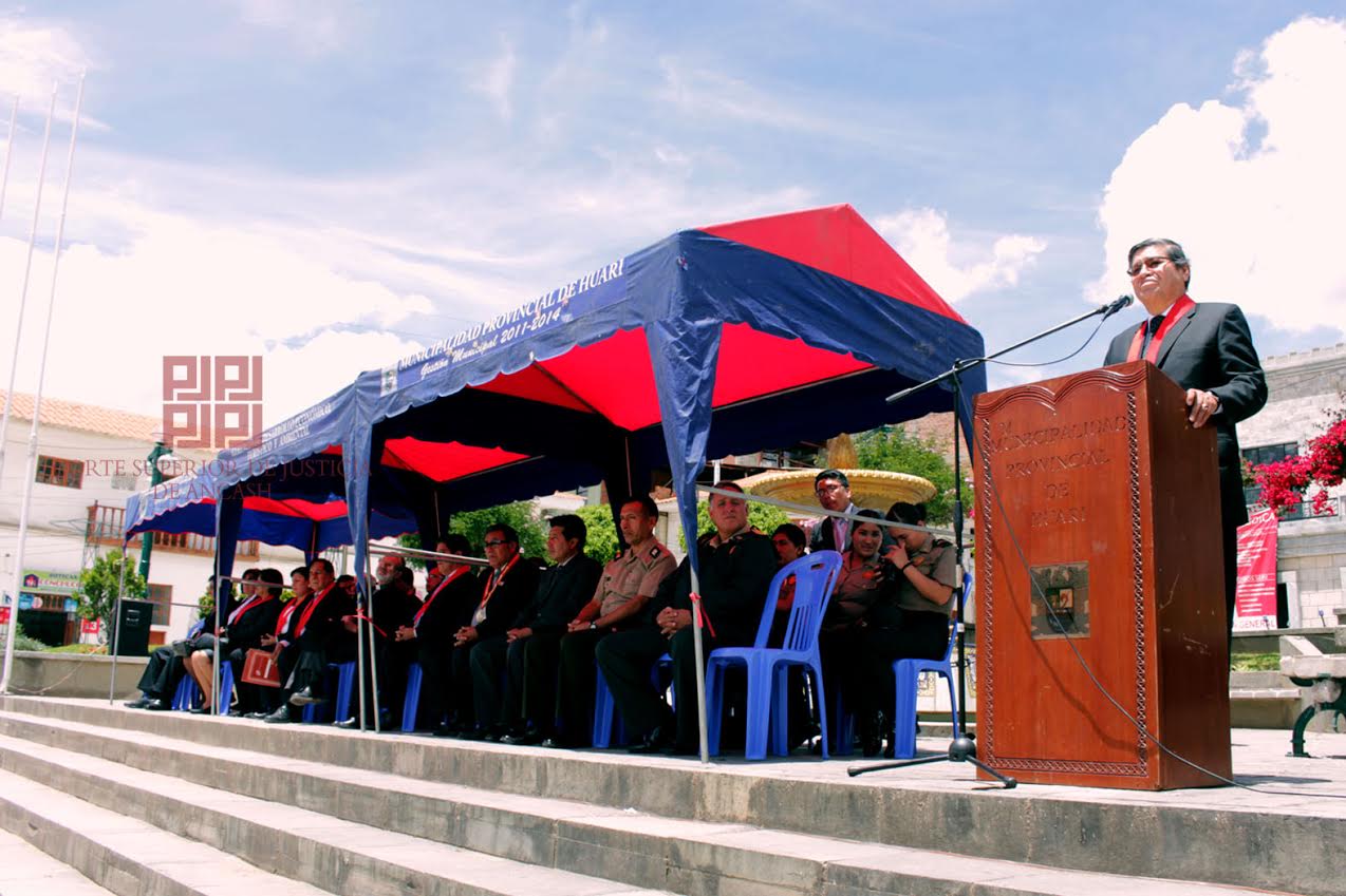 Sala Mixta Descentralizada de Huari conmemoró su tercer aniversario