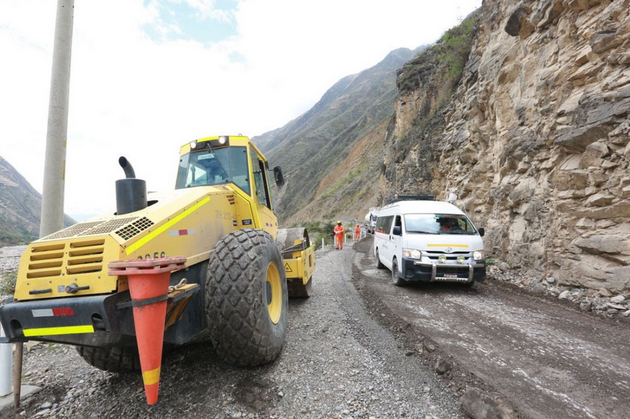 Se restringe tránsito en tramo Anyanga – Huari debido a lluvias