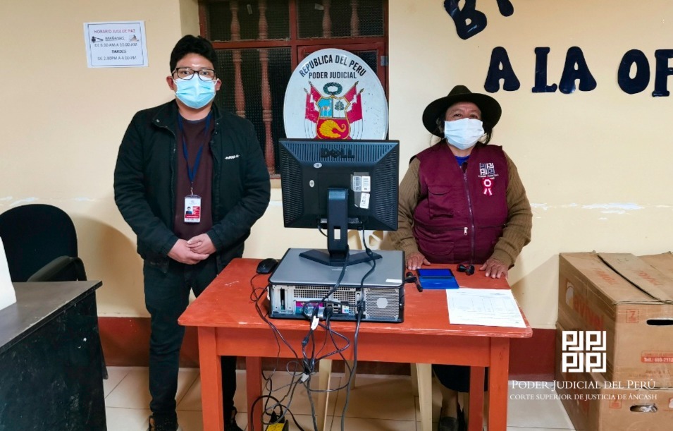 CSJAN entregó equipos de cómputo a ocho juzgados de paz