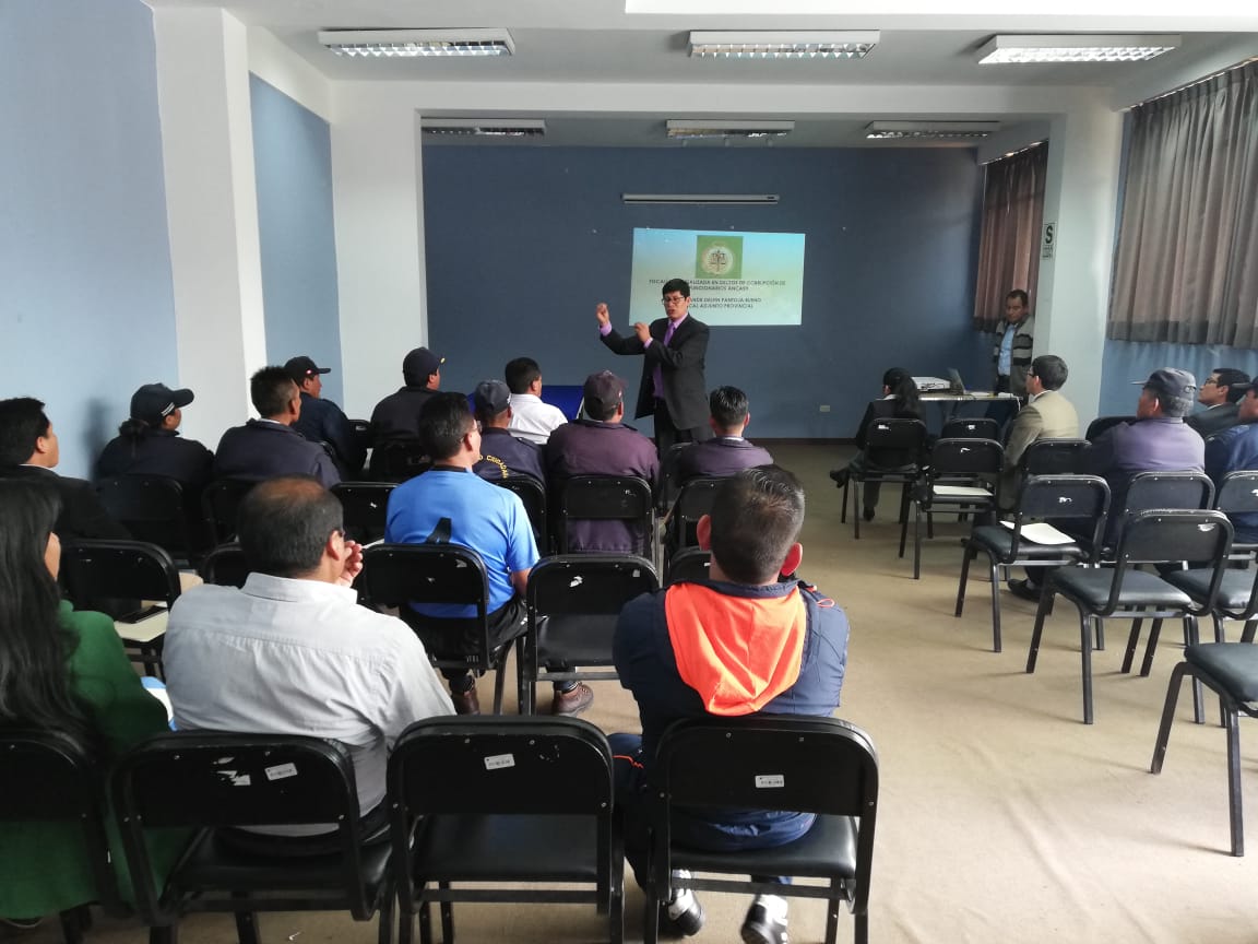 Ministerio Público  capacita a serenos de Huaraz e Independencia