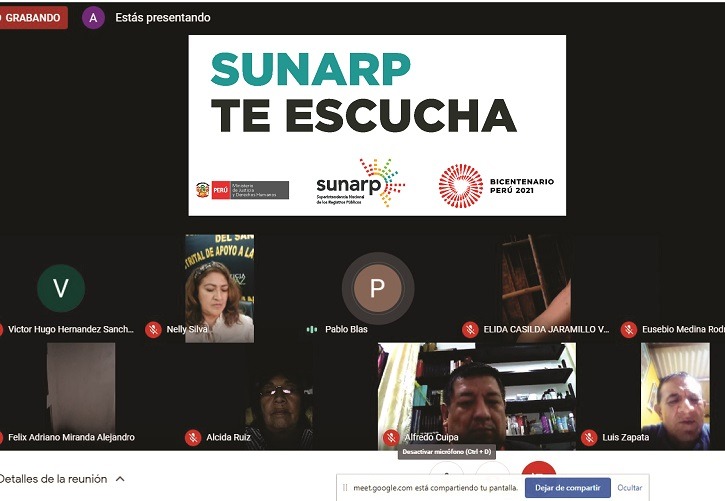 Sunarp recibirá comentarios y sugerencias de usuarios de Huaraz