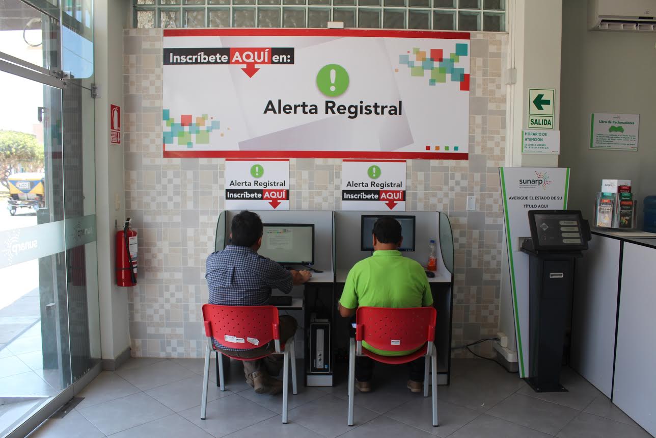 SUNARP en Huaraz ofrece módulos para inscribirse a Alerta Registral