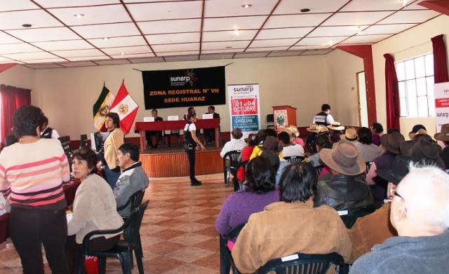 SUNARP instalará oficina registral itinerante por tres días en Ocros