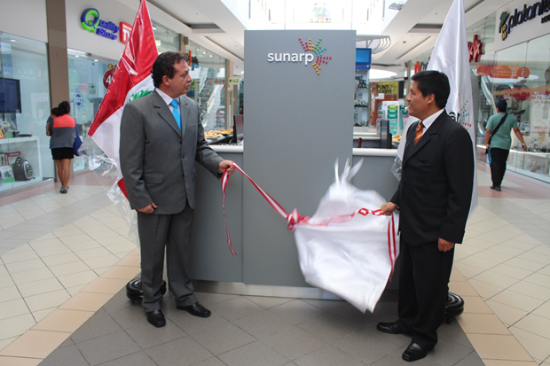 Sunarp inauguró módulo de atención en MegaPlaza de Chimbote