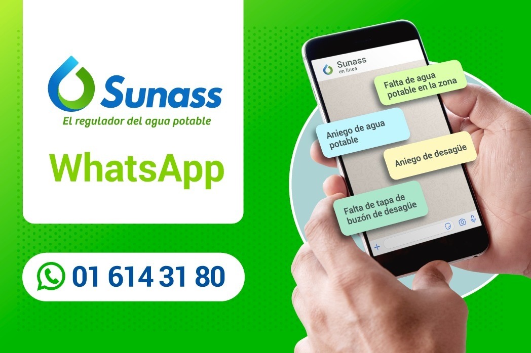 Usuarios podrán reportar problemas como aniegos o cortes de servicio de agua por Whatsapp
