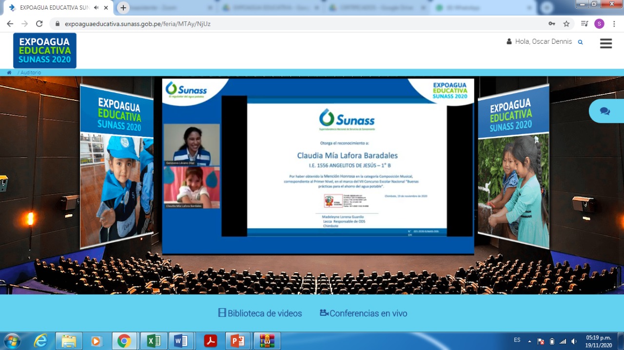 Áncash: Sunass premió a escolares ganadores del concurso sobre valoración de servicios de saneamiento