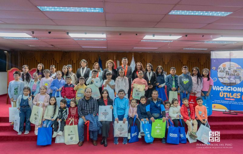 Corte de Justicia de Áncash inauguró programa de vacaciones útiles 2025